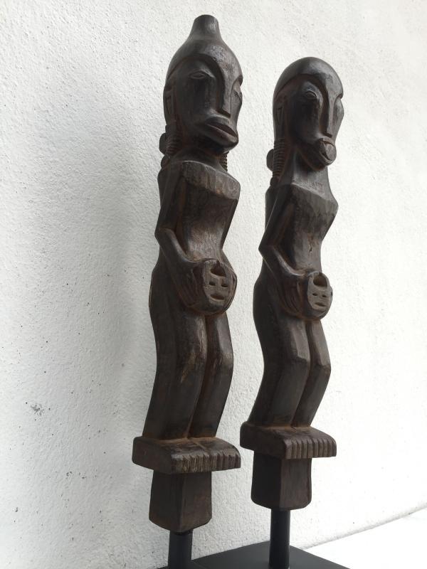 FEMALE TOBA BATAK 540mm NORTH SUMATRA STATUE Ancestral Facial Image HARDWOOD