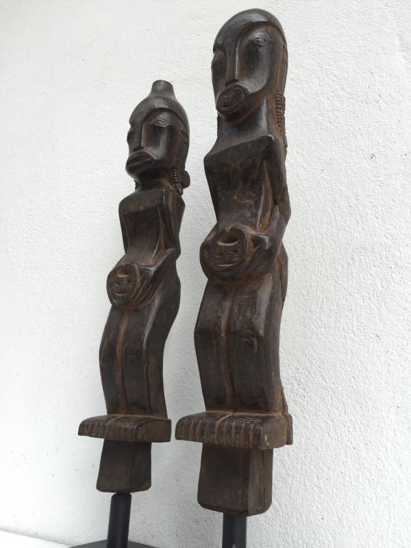 FEMALE TOBA BATAK 540mm NORTH SUMATRA STATUE Ancestral Facial Image HARDWOOD