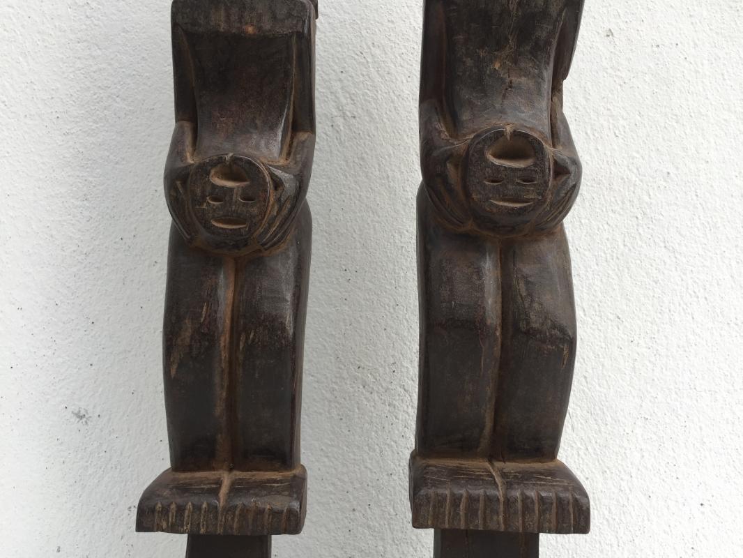 FEMALE TOBA BATAK 540mm NORTH SUMATRA STATUE Ancestral Facial Image HARDWOOD