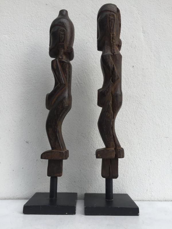 FEMALE TOBA BATAK 540mm NORTH SUMATRA STATUE Ancestral Facial Image HARDWOOD