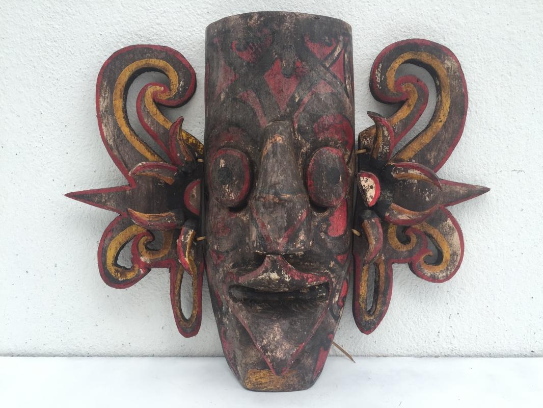 #2 Famous HUDOG MASK Topeng Orang Ulu Borneo Facial Face Expression Artifact