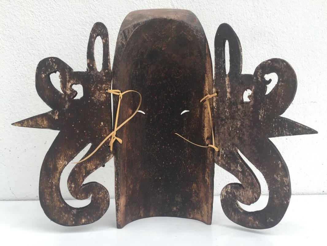 #2 Famous HUDOG MASK Topeng Orang Ulu Borneo Facial Face Expression Artifact