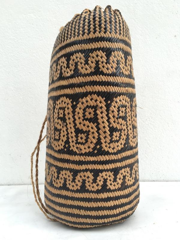 BRAND NEW Ajat / NATIVE BASKET Woven Sling Bag Backpack Camping Traditional #2