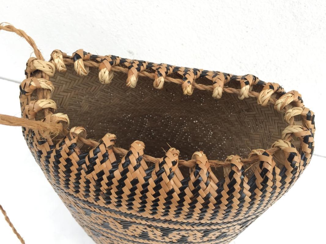 BRAND NEW Ajat / NATIVE BASKET Woven Sling Bag Backpack Camping Traditional #2