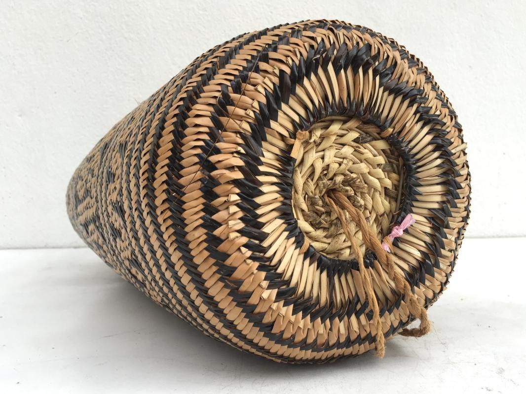 BRAND NEW Ajat / NATIVE BASKET Woven Sling Bag Backpack Camping Traditional #2