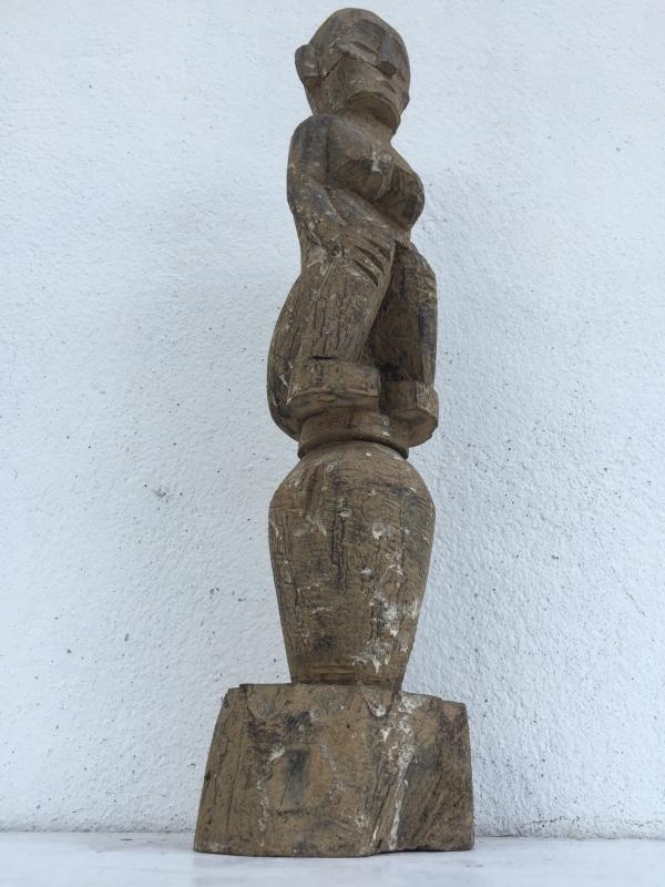 ANCESTRAL DAYAK KAYAN IRONWOOD STATUE Figure Icon Image Sculpture Papua Borneo