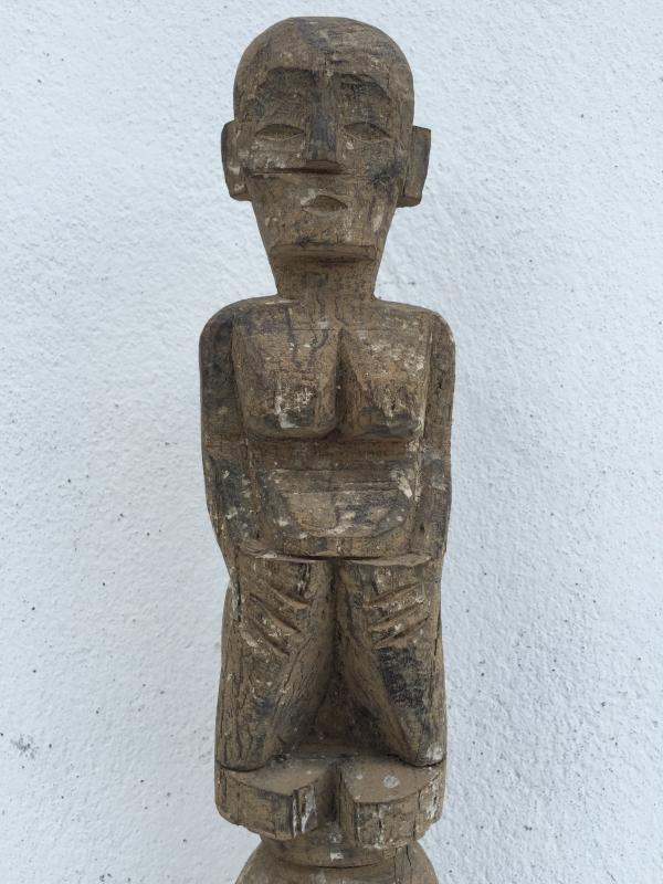 ANCESTRAL DAYAK KAYAN IRONWOOD STATUE Figure Icon Image Sculpture Papua Borneo