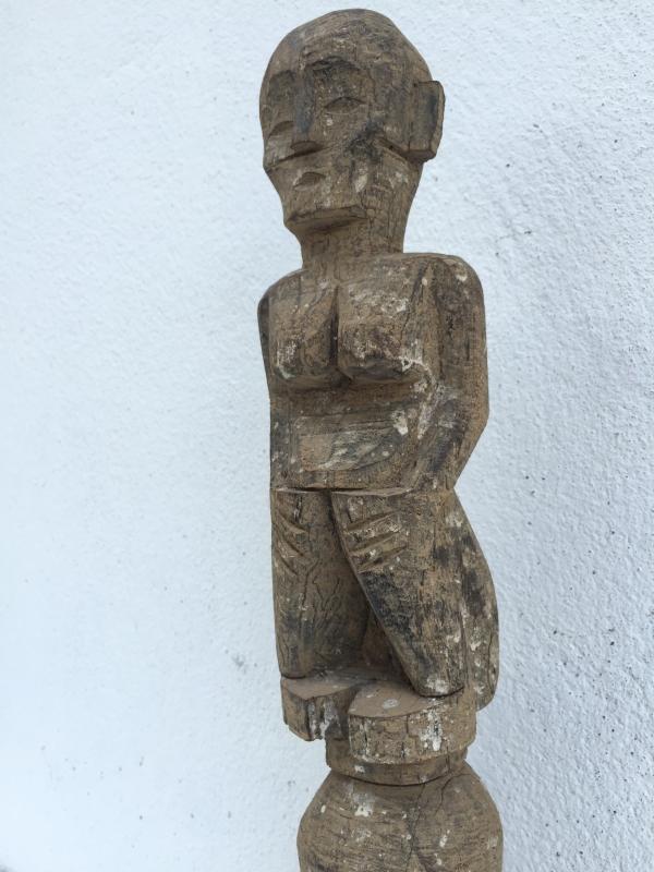 ANCESTRAL DAYAK KAYAN IRONWOOD STATUE Figure Icon Image Sculpture Papua Borneo