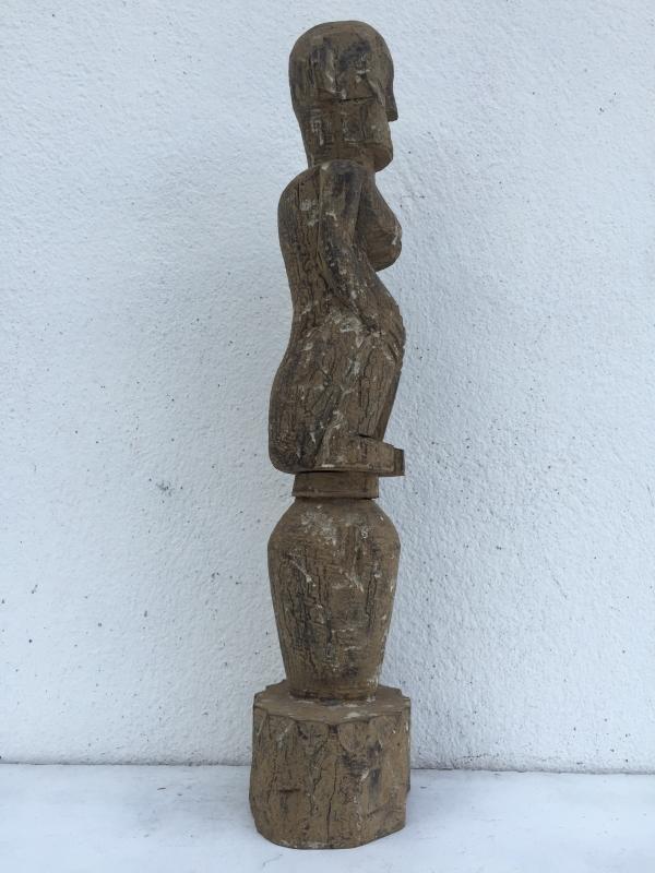 ANCESTRAL DAYAK KAYAN IRONWOOD STATUE Figure Icon Image Sculpture Papua Borneo