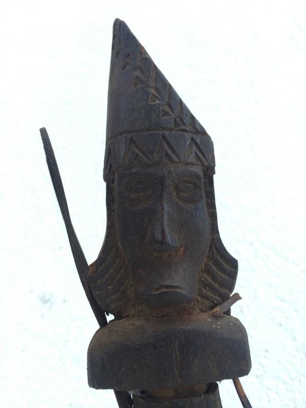 RARE PUMPKIN FRUIT Artefact Toraja Bottle Ancestral Figure Statue Image Sulawesi