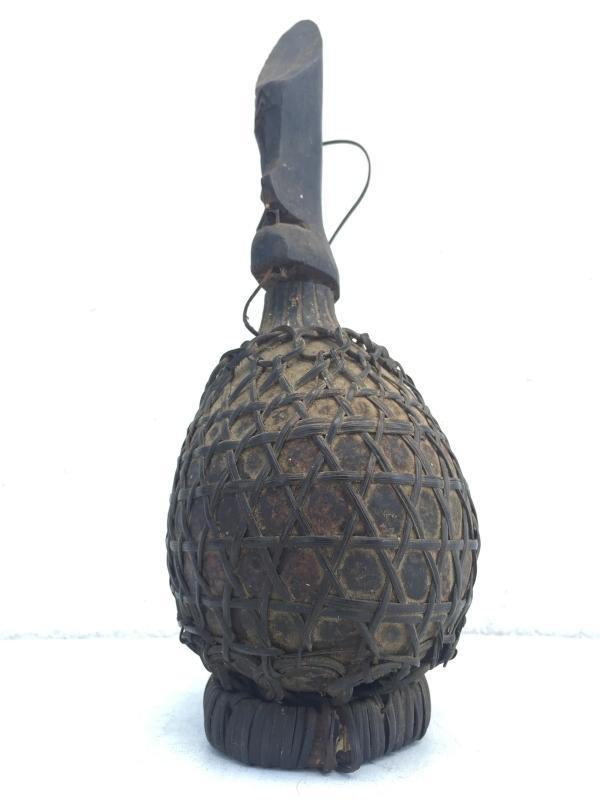RARE PUMPKIN FRUIT Artefact Toraja Bottle Ancestral Figure Statue Image Sulawesi