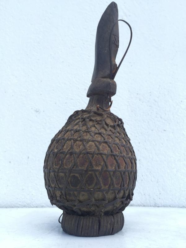 RARE PUMPKIN FRUIT Artefact Toraja Bottle Ancestral Figure Statue Image Sulawesi