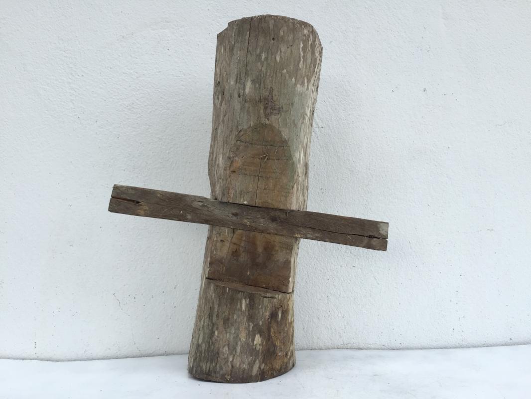 DAYAK AUTHENTIC 460mm HOME GUARDIAN STATUE Old Figure Icon Sculpture Artifact