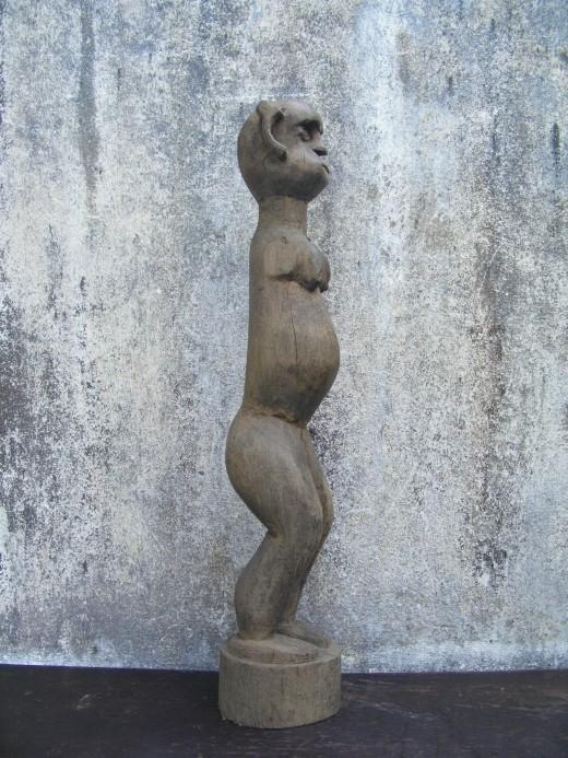 GALLERY ANCESTRAL STATUE Amputated Figure Icon Image Sculpture Flores Nias Papua