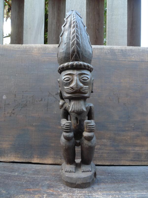 520mm PATUNG PANGLIMA NIAS STATUE Naked Penis Fertility Warrior Sculpture Figure