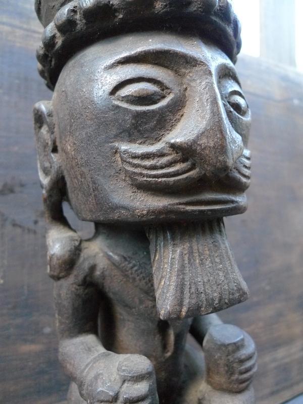 520mm PATUNG PANGLIMA NIAS STATUE Naked Penis Fertility Warrior Sculpture Figure