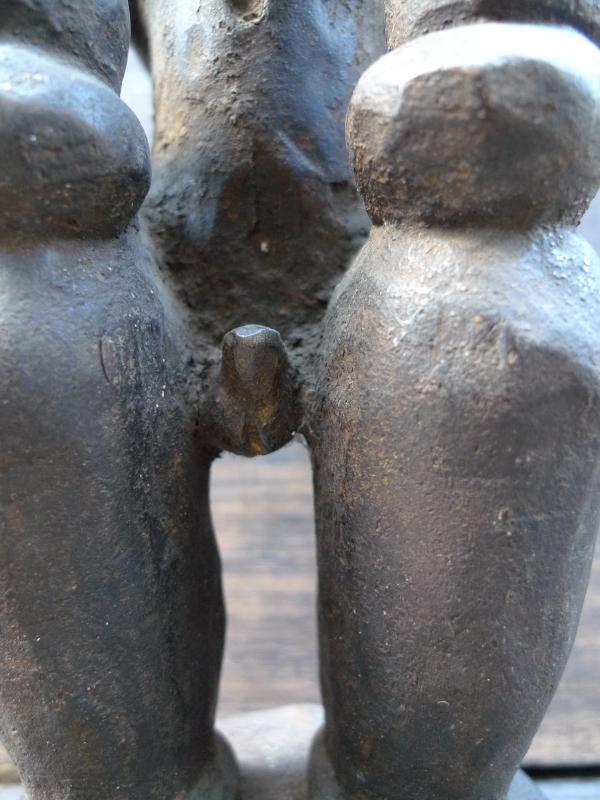 520mm PATUNG PANGLIMA NIAS STATUE Naked Penis Fertility Warrior Sculpture Figure