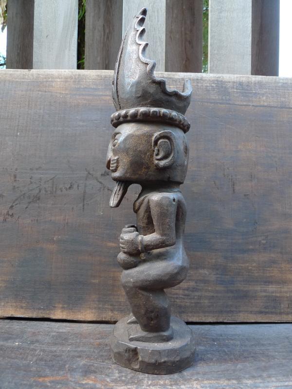 520mm PATUNG PANGLIMA NIAS STATUE Naked Penis Fertility Warrior Sculpture Figure