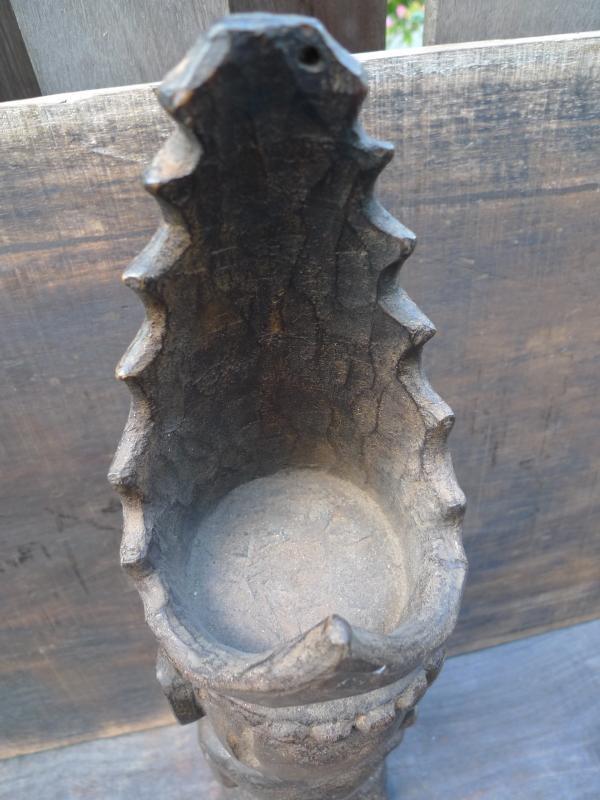 520mm PATUNG PANGLIMA NIAS STATUE Naked Penis Fertility Warrior Sculpture Figure