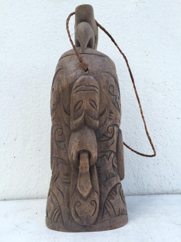 #2 HEADHUNTER CONTAINER CHAMBER Jewelry Box Statue Sculpture Dayak Artifact Asia