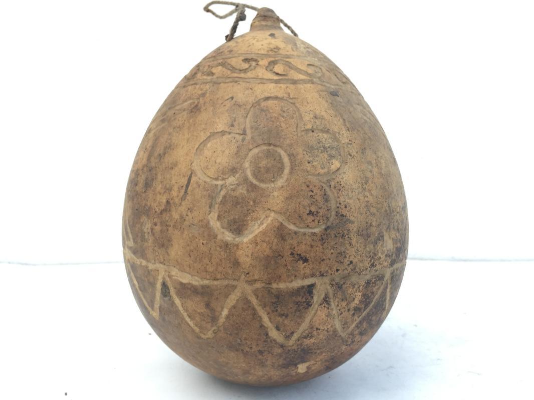 OLD FRUIT PUMPKIN Poison BOTTLE ?? Container halloween Artifact Dried Fruit