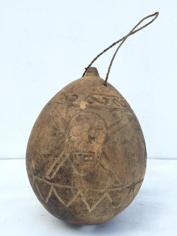 OLD FRUIT PUMPKIN Poison BOTTLE ?? Container halloween Artifact Dried Fruit