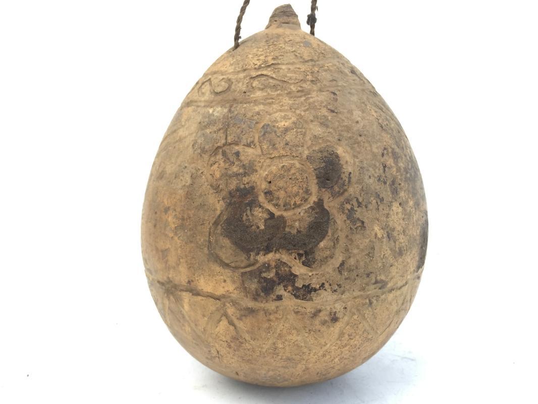 OLD FRUIT PUMPKIN Poison BOTTLE ?? Container halloween Artifact Dried Fruit
