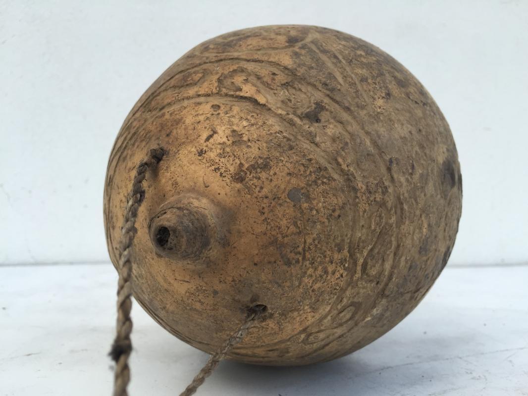 OLD FRUIT PUMPKIN Poison BOTTLE ?? Container halloween Artifact Dried Fruit