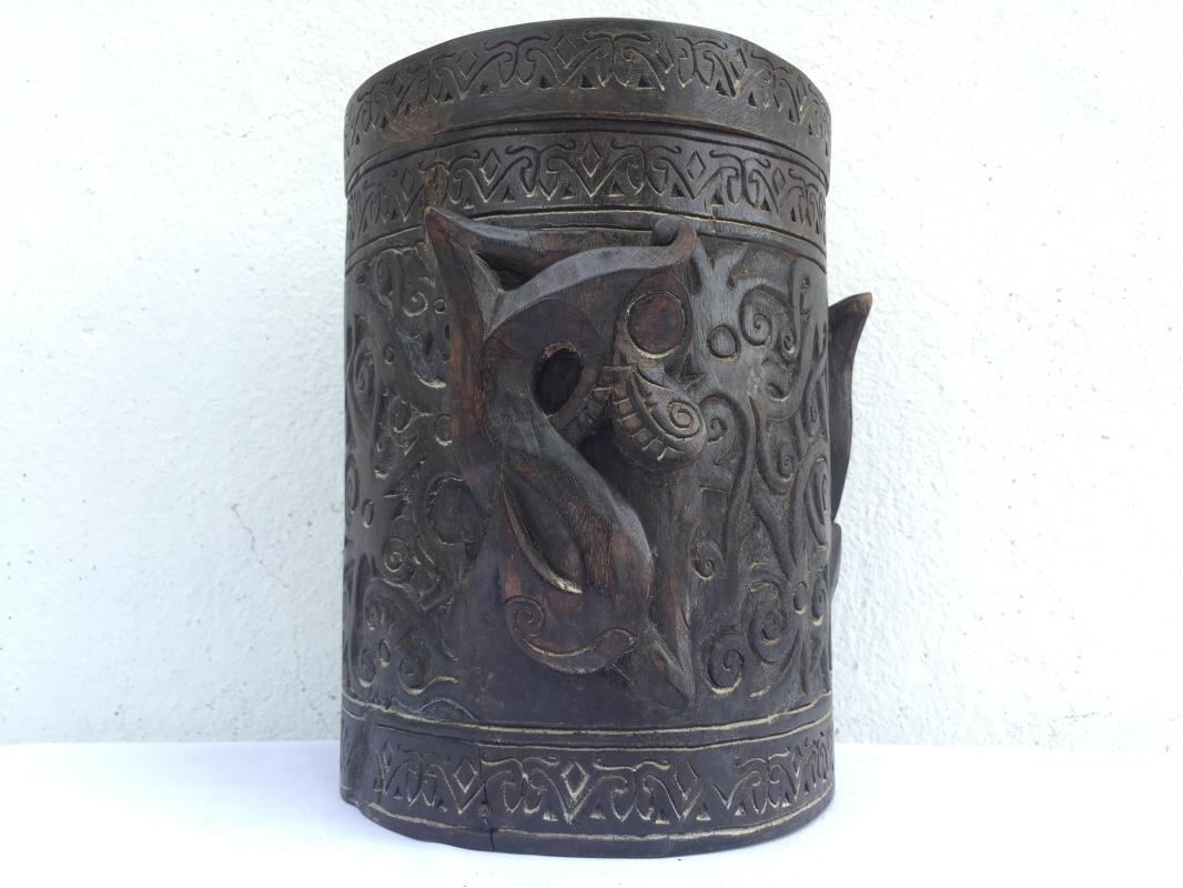 ASO NAGA RITUAL ANCESTRAL CONTAINER Lupong Medicine Box Chamber Ornament #4