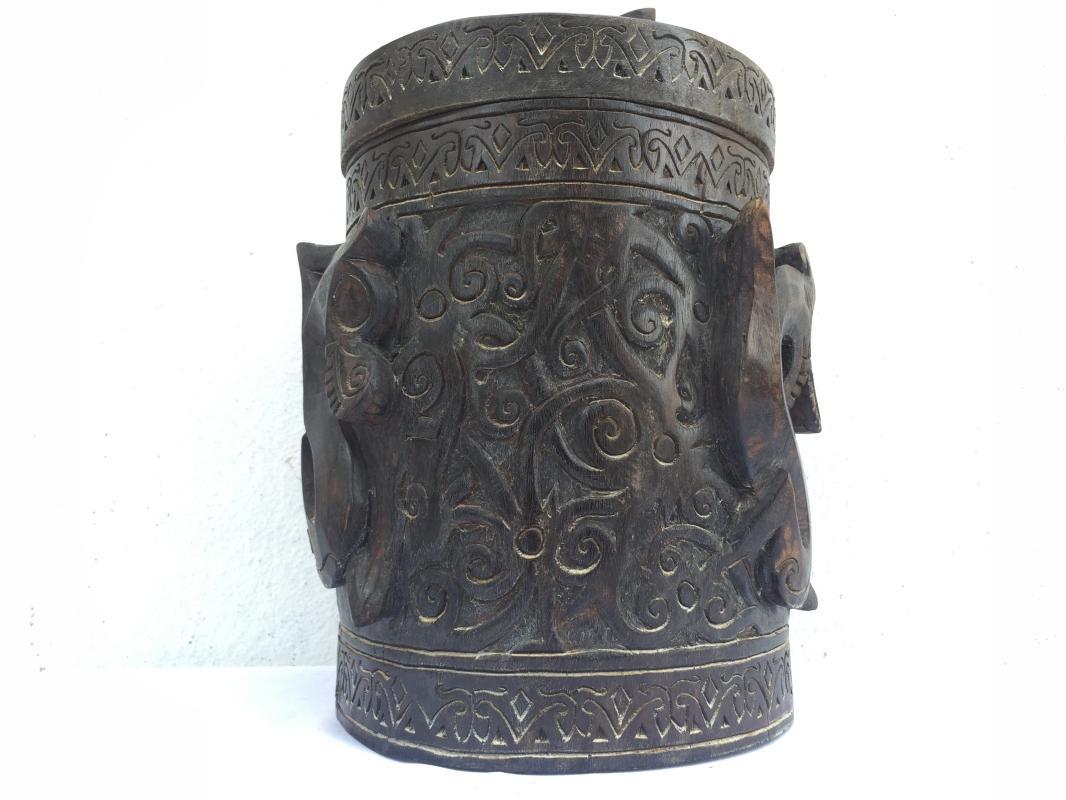 ASO NAGA RITUAL ANCESTRAL CONTAINER Lupong Medicine Box Chamber Ornament #4