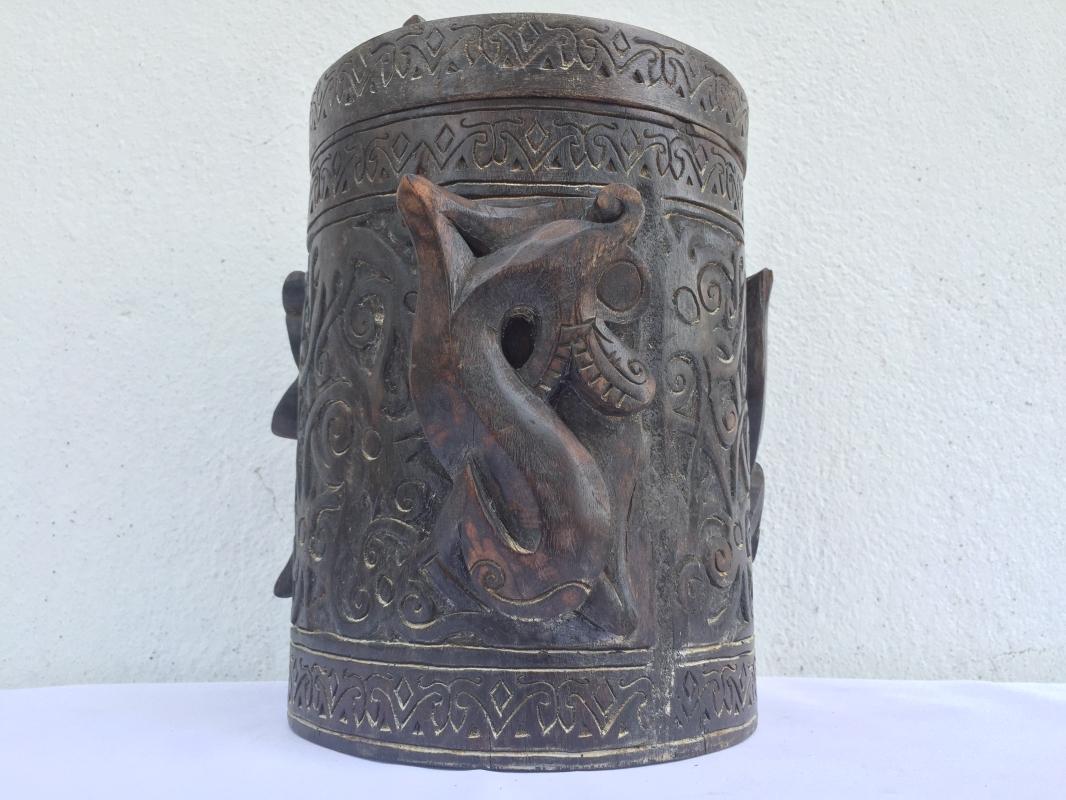 ASO NAGA RITUAL ANCESTRAL CONTAINER Lupong Medicine Box Chamber Ornament #4