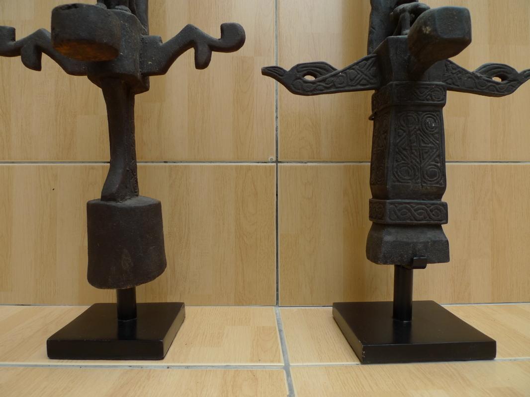 LETI ALTAR 680mm (ONE PAIR) WORSHIP ANCESTRAL STATUE GOD Artifact Sculpture Bali