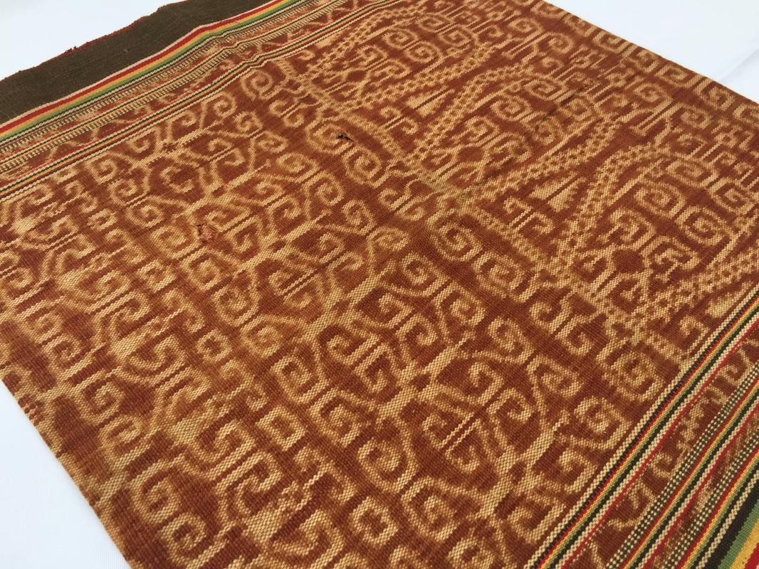 FREE POSTAGE Old Authentic SKIRT Dayak Textile cotton SARONG LADIES GARMENT #15