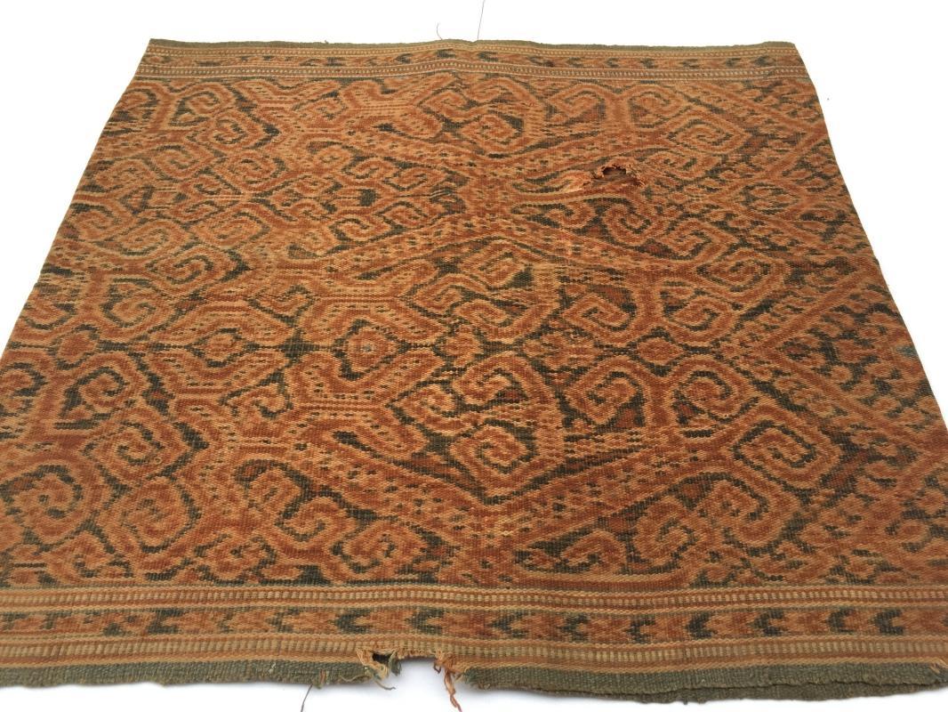 ANTIQUE DRESS Leech Pattern Ikat Bidang Dayak SARONG LADIES GARMENT OUTFIT #197