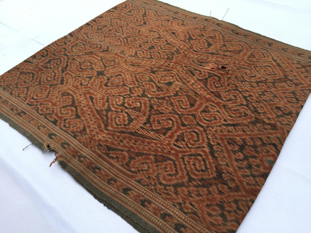 ANTIQUE DRESS Leech Pattern Ikat Bidang Dayak SARONG LADIES GARMENT OUTFIT #197