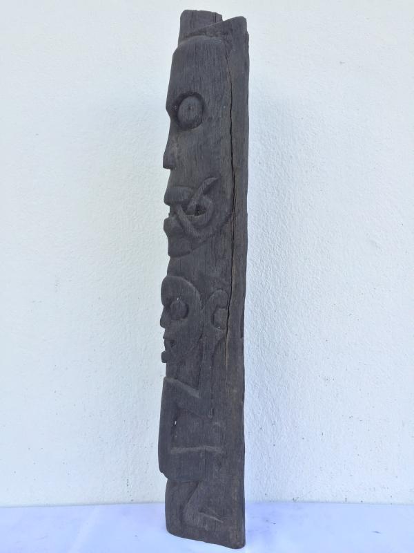 WALL GUARDIAN 620mm DAYAK ALTAR Anthropomorphic Sculpture Statue Painting Borneo