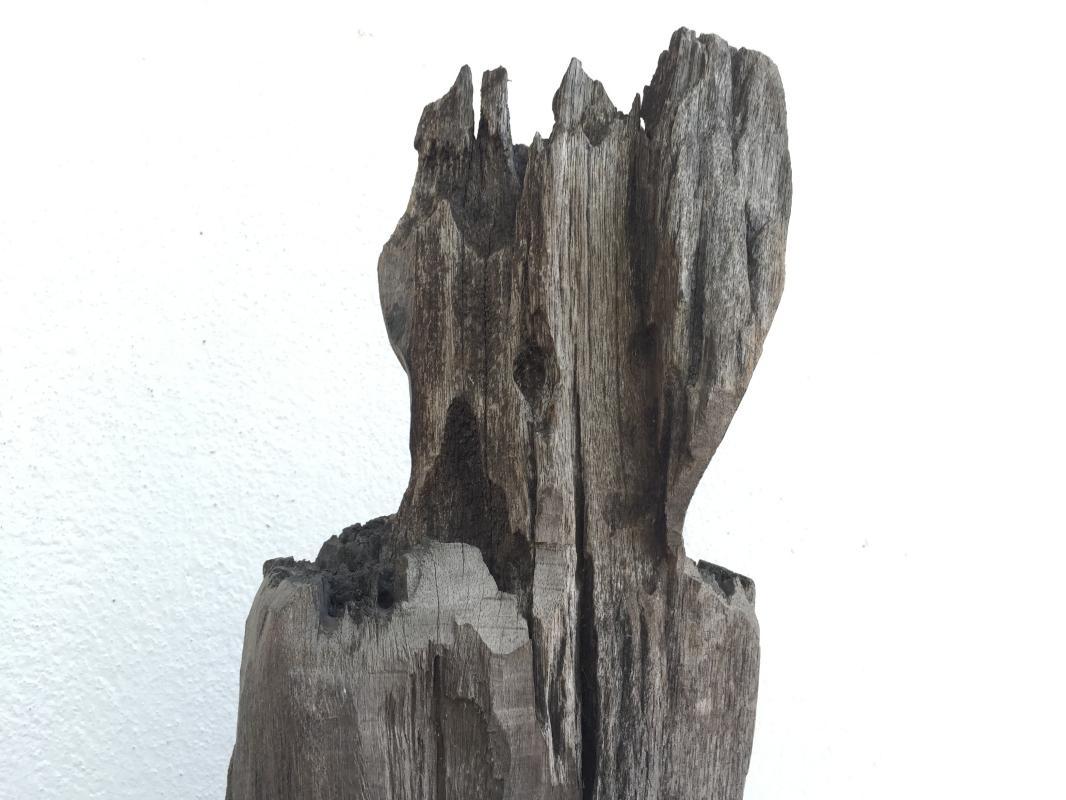 ERODED GUARDIAN 620mm DAYAK STATUE Patung Kebahan Primitive Figure Sculpture Art