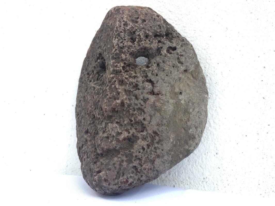 STONE MASK 170x140mm ROCK FACE Dayak Dyak Borneo Artifact Statue Figure Fossil?