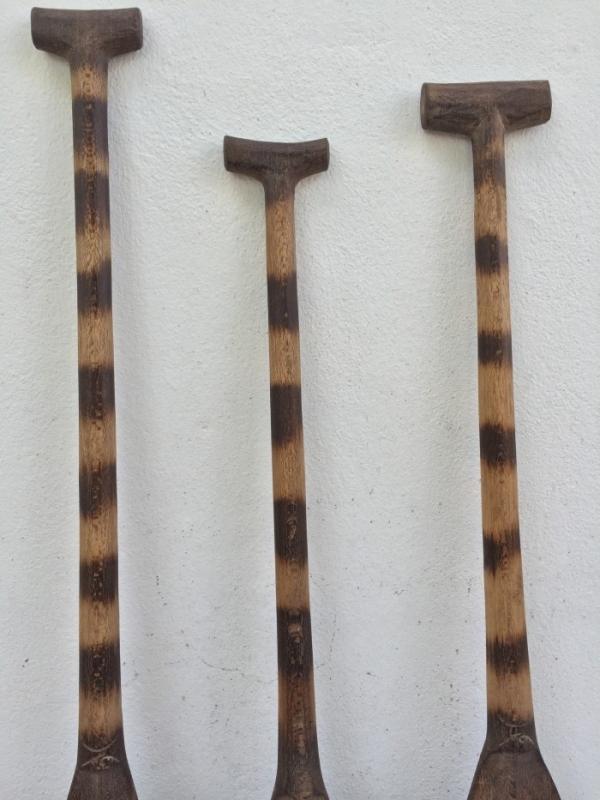 HARDWOOD TRADITIONAL PADDLE 1310mm Boating Water Sport Kayak Rafting Canoe Tribal Native Borneo