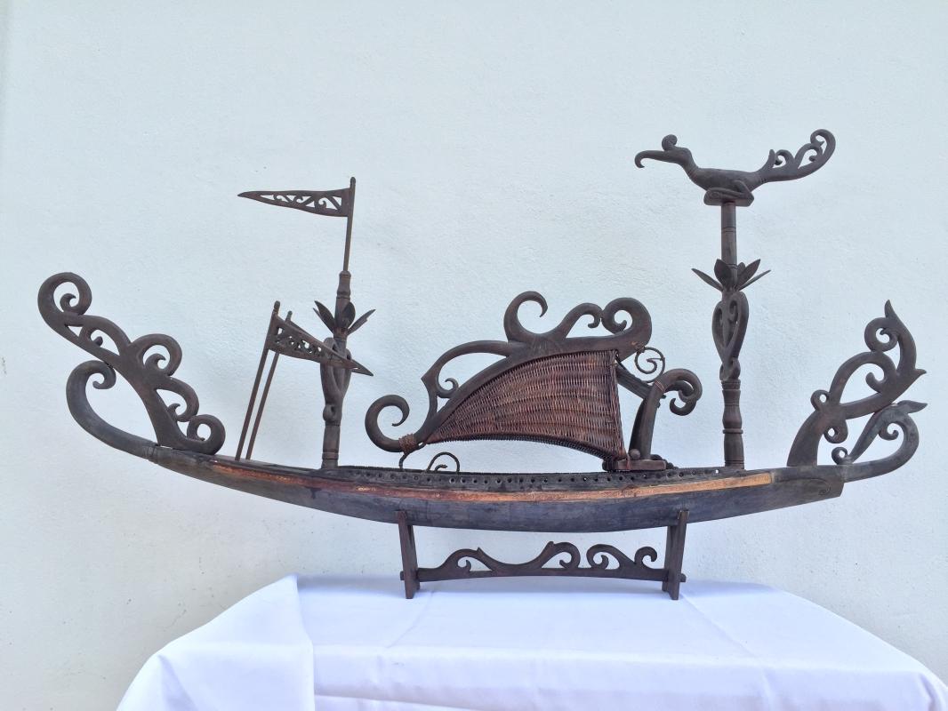 SPECTACULAR XXXL TRIBAL 1280mm/50.4 BOATHOUSE VESSEL Figure Mansion Hotel Boat