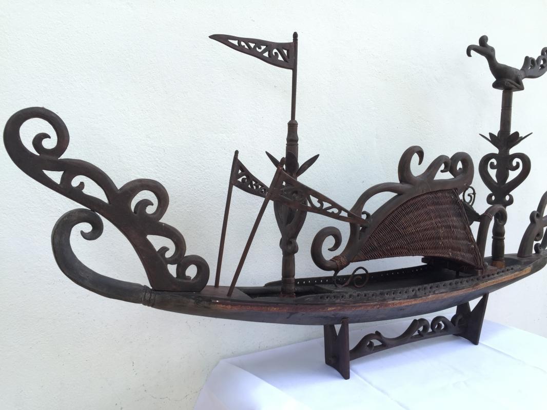 SPECTACULAR XXXL TRIBAL 1280mm/50.4 BOATHOUSE VESSEL Figure Mansion Hotel Boat