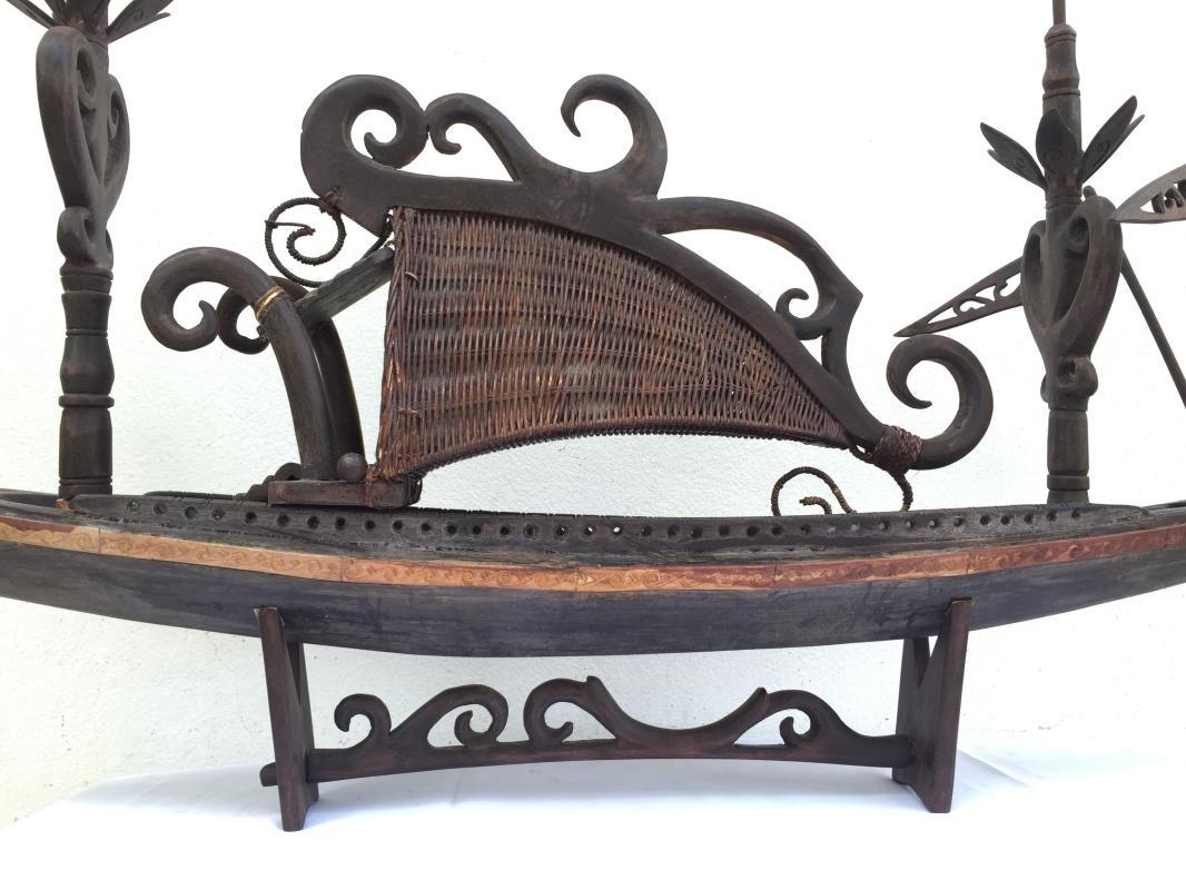SPECTACULAR XXXL TRIBAL 1280mm/50.4 BOATHOUSE VESSEL Figure Mansion Hotel Boat