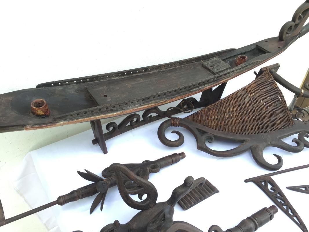 SPECTACULAR XXXL TRIBAL 1280mm/50.4 BOATHOUSE VESSEL Figure Mansion Hotel Boat