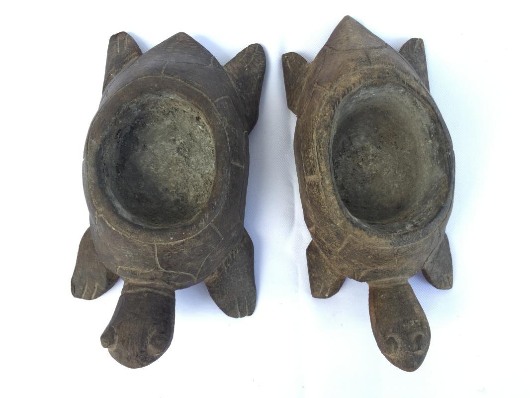 OLD INCENSE BOWL Turtle Tray Burner Smoker Worship Container Statue Sculpture #3
