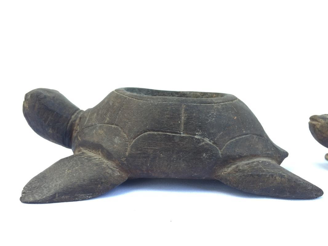 OLD INCENSE BOWL Turtle Tray Burner Smoker Worship Container Statue Sculpture #3