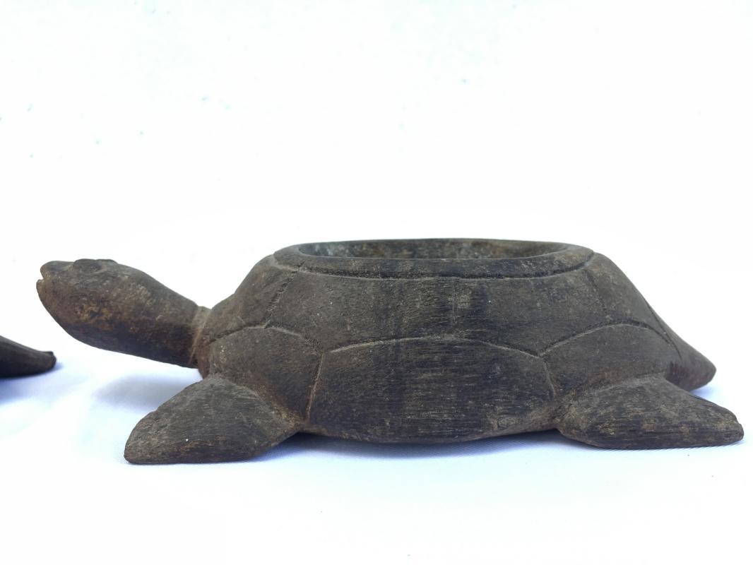 OLD INCENSE BOWL Turtle Tray Burner Smoker Worship Container Statue Sculpture #3