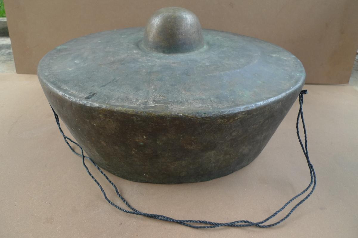 BORNEO BRASS DRUM XXXL 560mm/22 GONG TAWAK Dayak Ceremonial Music Musical Asia