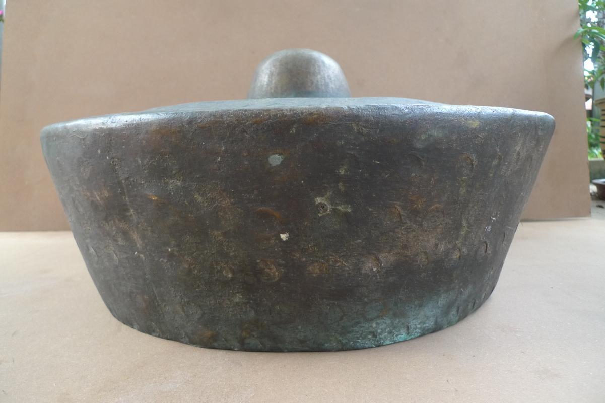 BORNEO BRASS DRUM XXXL 560mm/22 GONG TAWAK Dayak Ceremonial Music Musical Asia