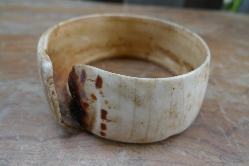 OLD BANGLE 70mm Seashell WRIST BRACELET Tribal Traditional Child Jewel Jewelry#1