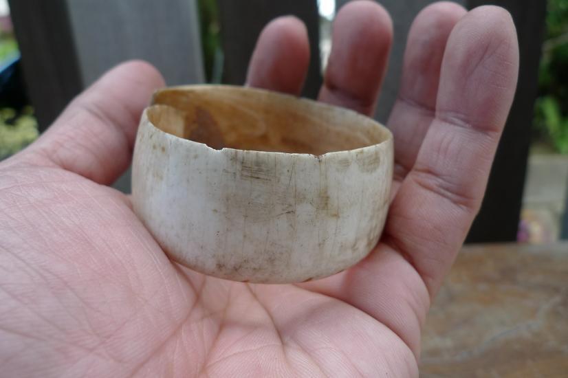 FREE SHIPPING 65mm OLD BANGLE Seashell WRIST BRACELET Tribe Jewel Jewelry Art #2